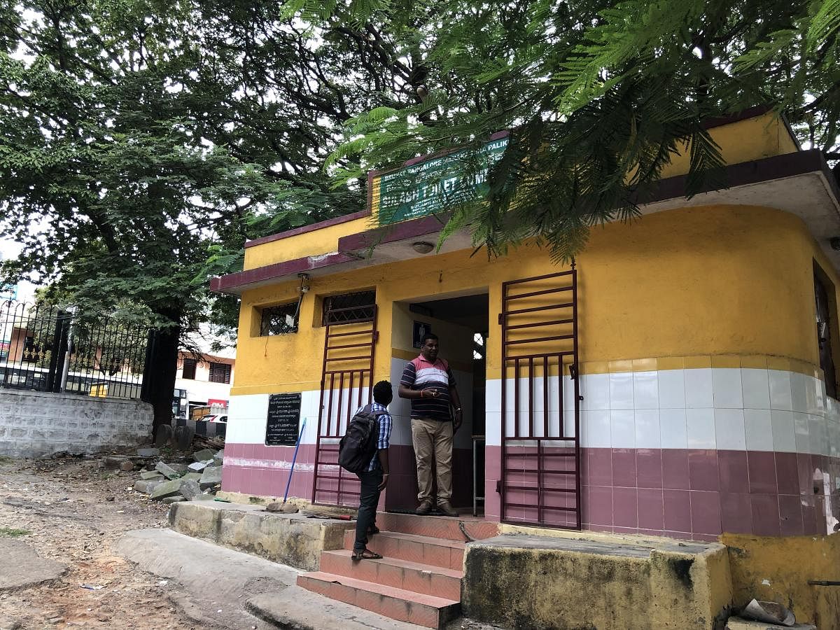 This Sulabh toilet complex in Domlur is only for men.