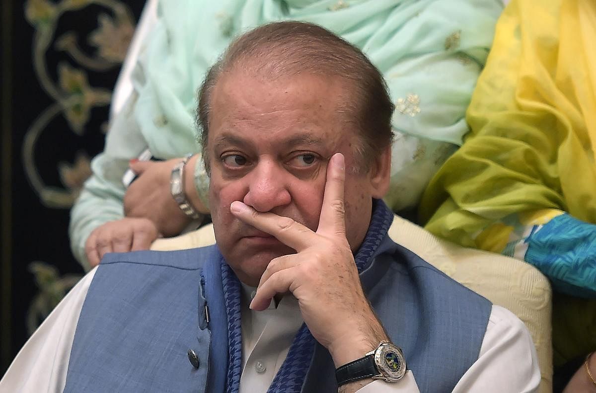 Ousted Pakistani prime minister Nawaz Sharif. (AFP Photo)