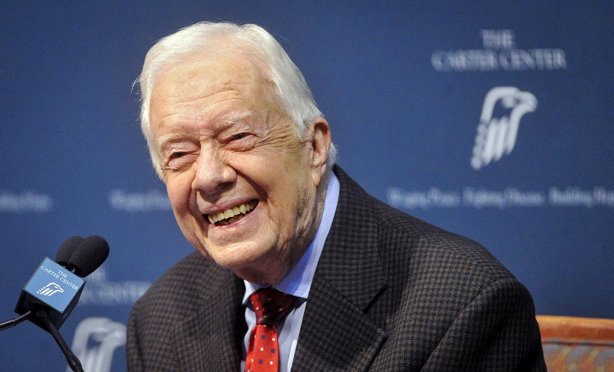 Carter turned 95 last Tuesday, becoming the first US president to reach that milestone. Photo/AFP