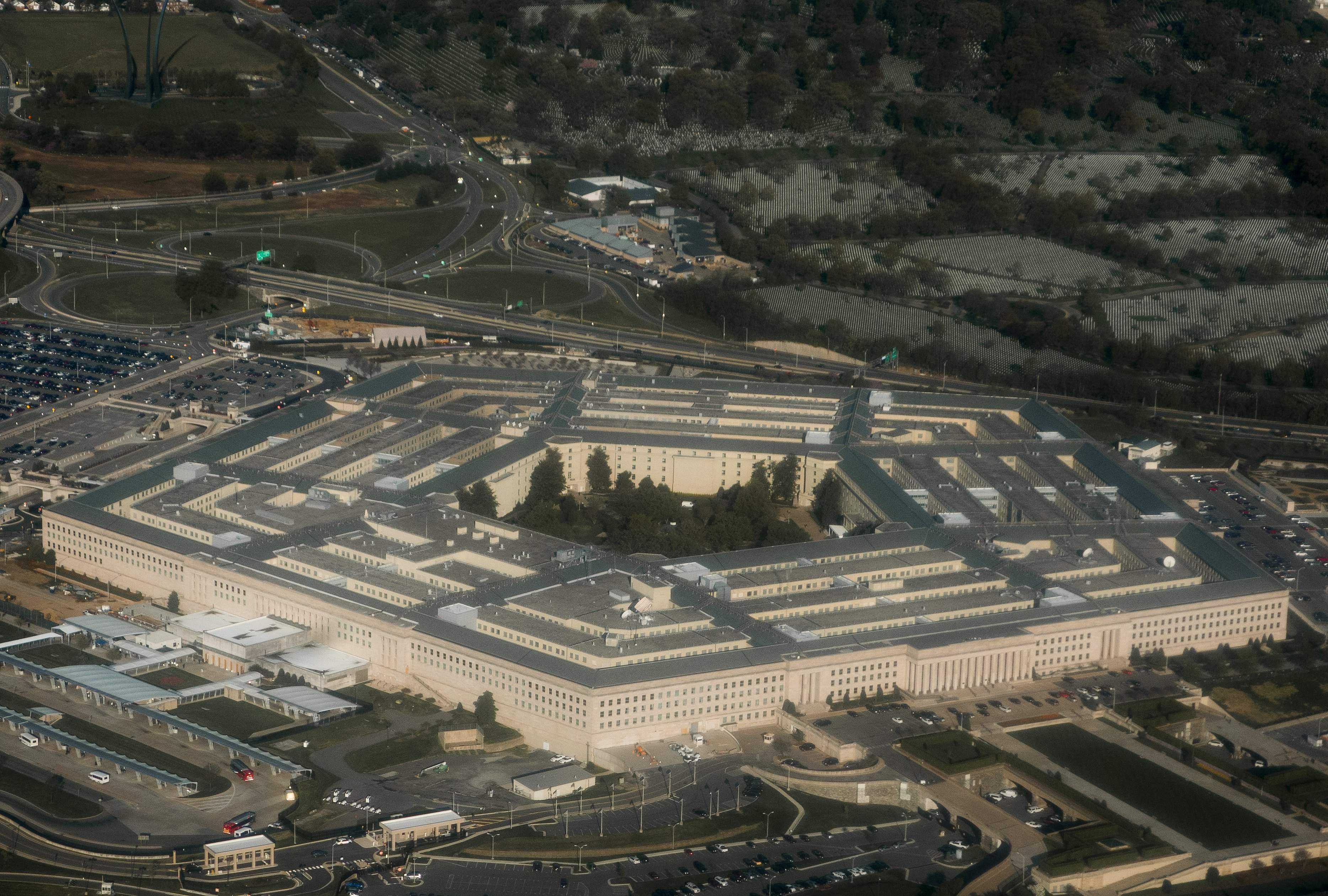 The Pentagon is viewed outside Washington, DC. (AF Photo)