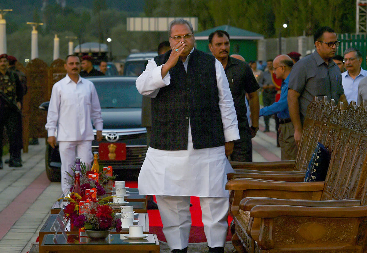 Jammu and Kashmir Governor Satya Pal Malik (PTI Photo)