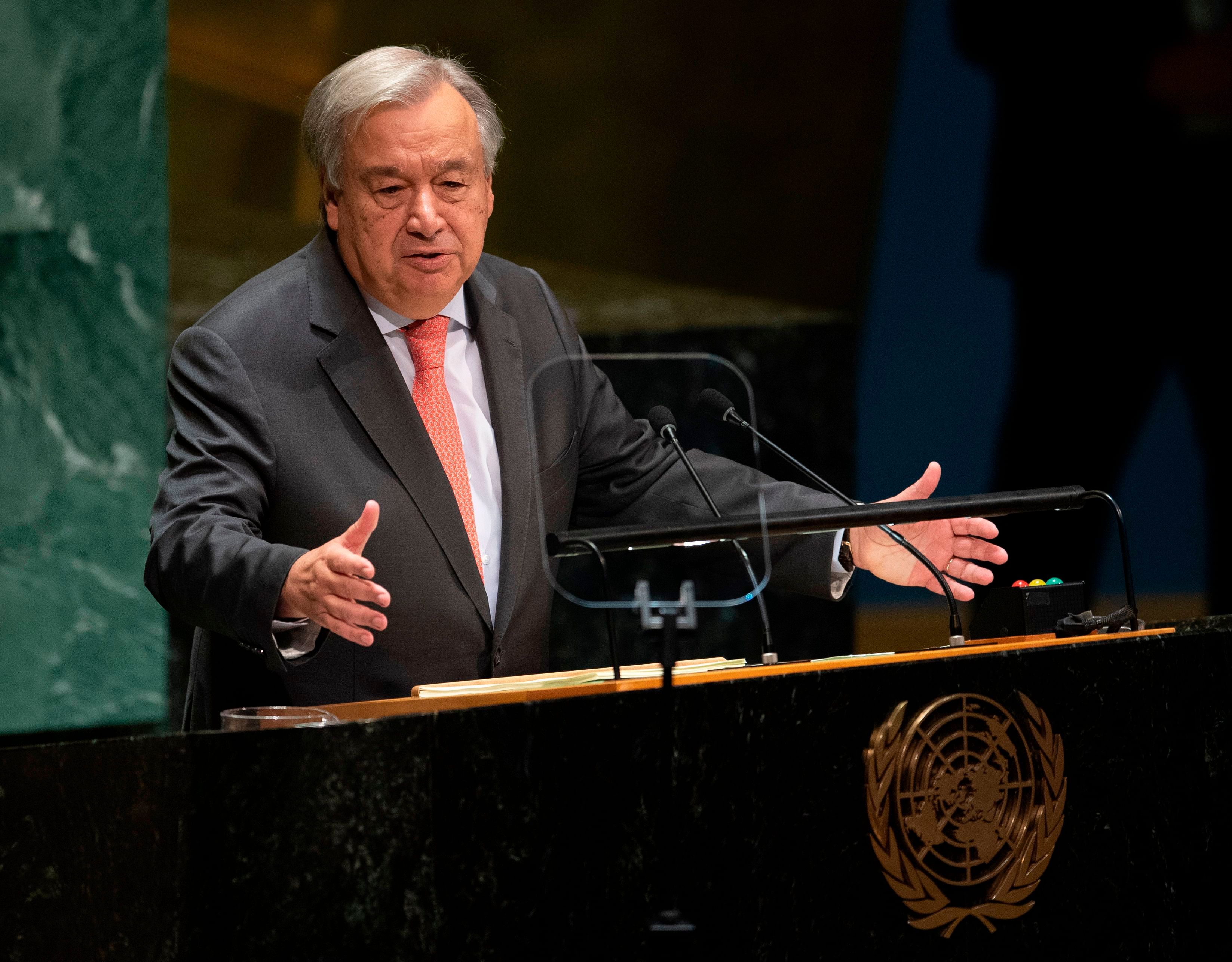 UN Secretary General António Guterres. (AFP Photo)