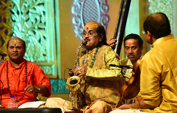 Saxophone wizard Kadri Gopalnath. (DH photo)