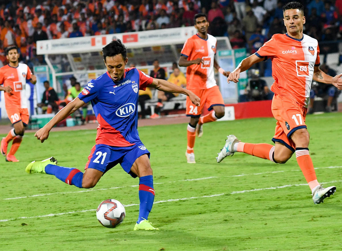 ISL champions Bengaluru FC has got the nod from the high court to play their home matches at the Sree Kanteerava stadium. DH PHOTO/BH SHIVAKUMAR 