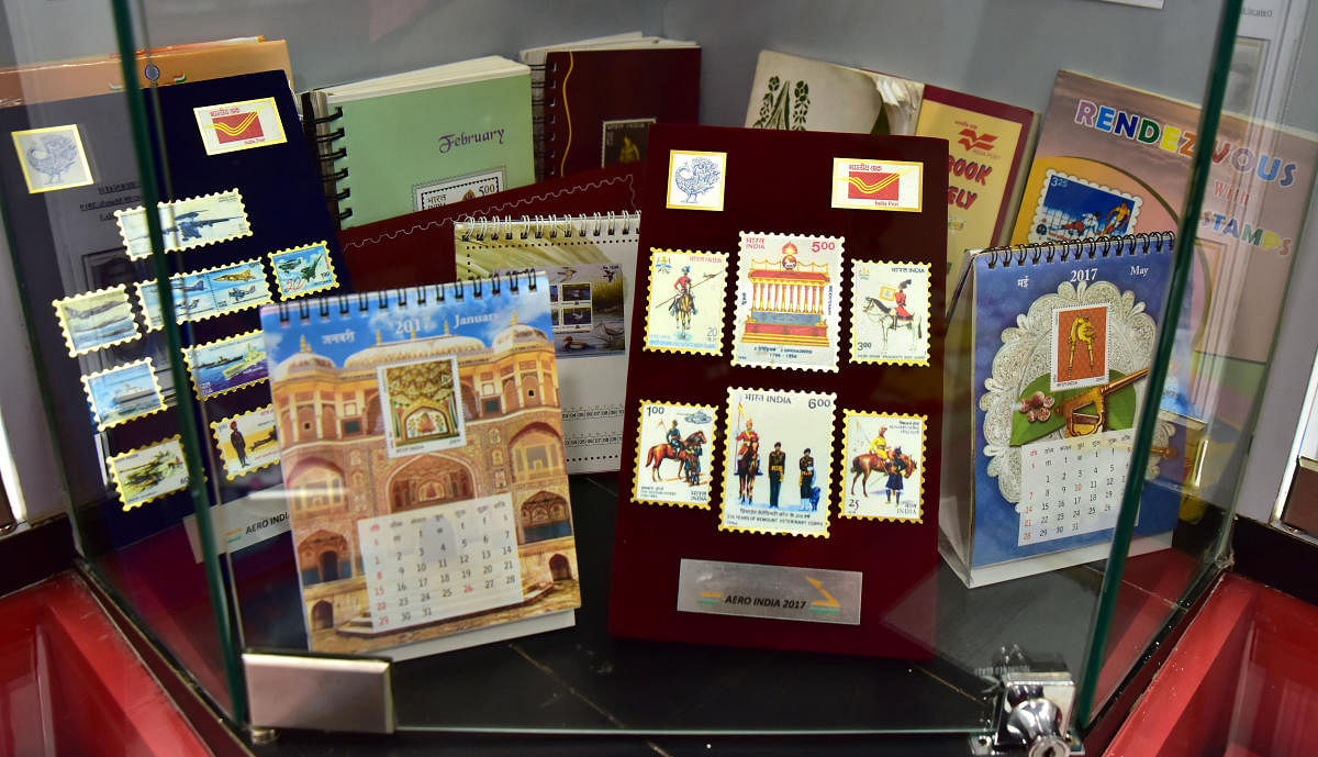 The collection at the Philatelic Bureau in Head Post Office, Pandeshwar, Mangaluru.