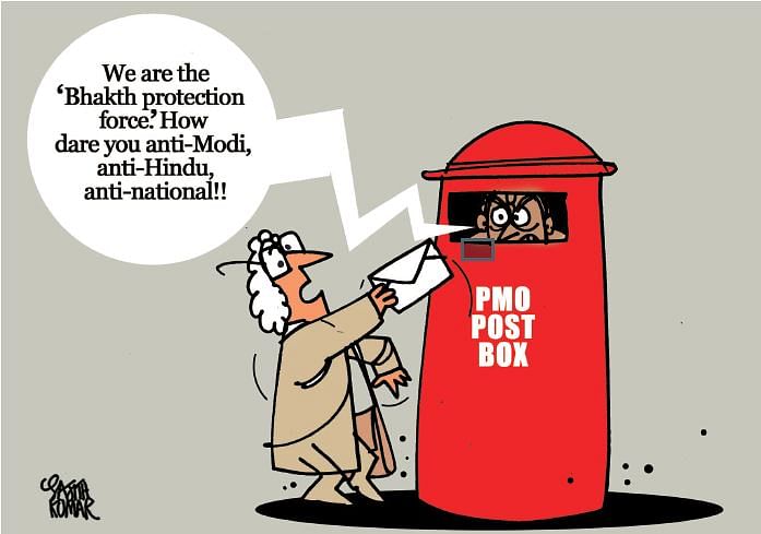 PMO Post Box. (Cartoon by - Sajith Kumar)