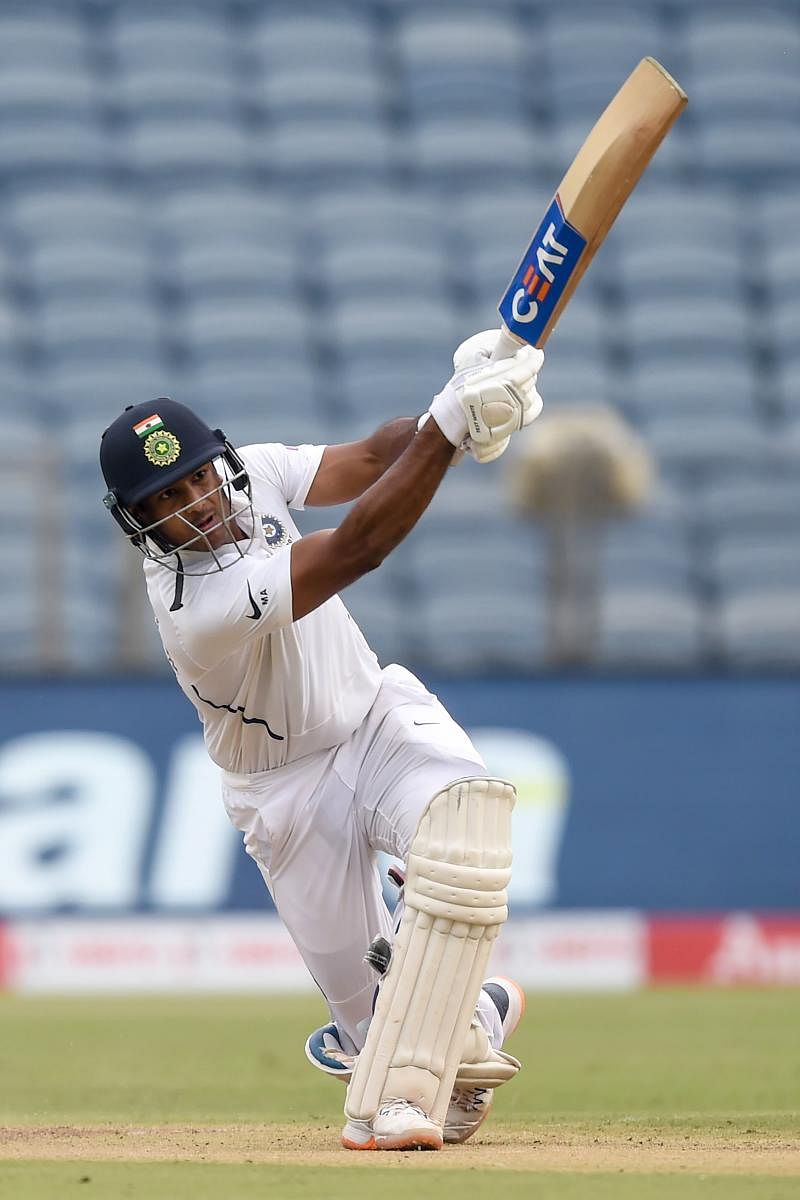 Opener Mayank Agarwal has quickly established himself as a permanent fixture in the Indian side with a series of good performances in Tests. AFP 