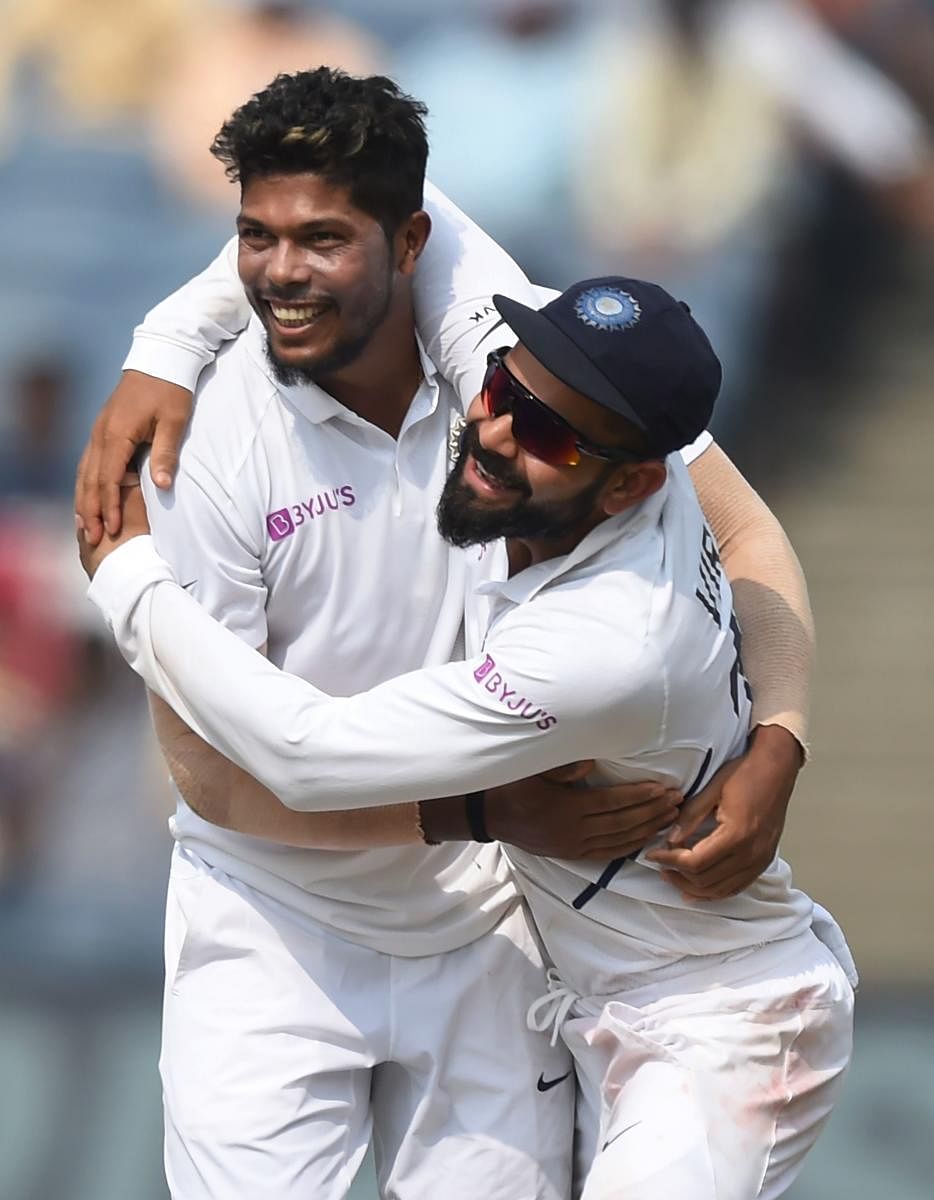 Indian pacer Umesh Yadav (left) attributed his success to focus and hard-work in domestic cricket. PTI