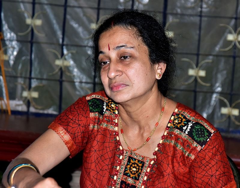 Sister of murdered RTI activist Vinayak P Baliga. (Govindaraj Javli)