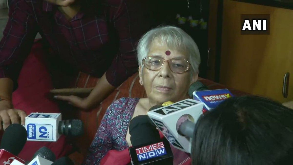 Nirmala Banerjee said she is also happy as one of the joint winners of the prestigious award is her daughter-in-law Esther Duflo. (Twitter/ANI)
