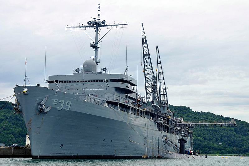 Submarine Tender USS Emory S. Land. Photo credit: Wikimedia