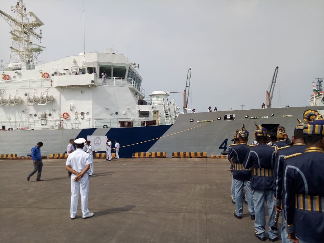Coast Guard ship Varaha. (DH photo)