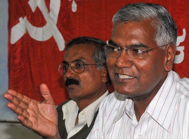 Communist Party of India general secretary D Raja  said, "Our primary objective is to defeat the BJP and its allies." Photo/Facebook (D Raja)