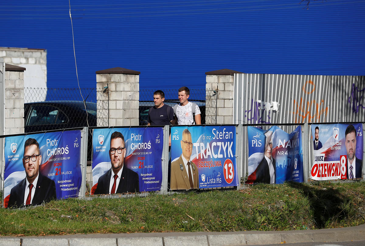 Election posters in Poland (Reuters Photo)