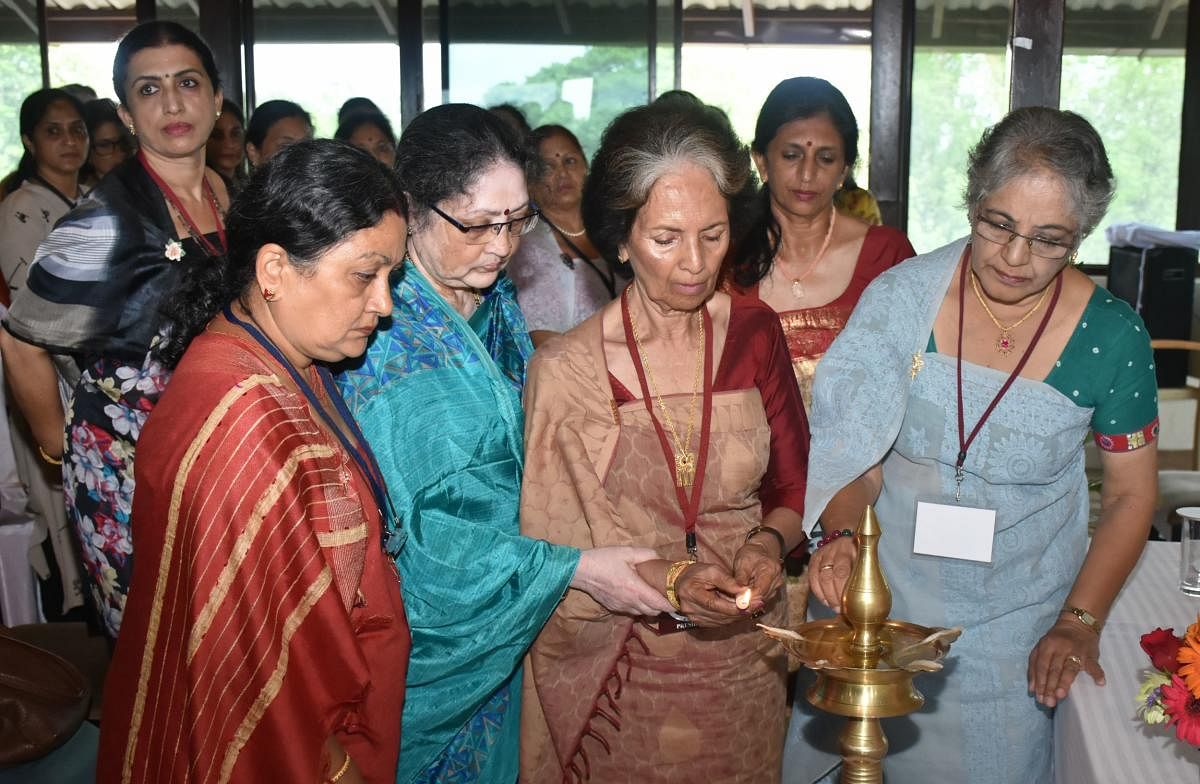 Office-bearer of Kodagu Mahila Coffee Jagruti Sangha Palekanda Anita Ayyanna inaugurated the 17th annual general meeting of the Sangha in Madikeri recently.