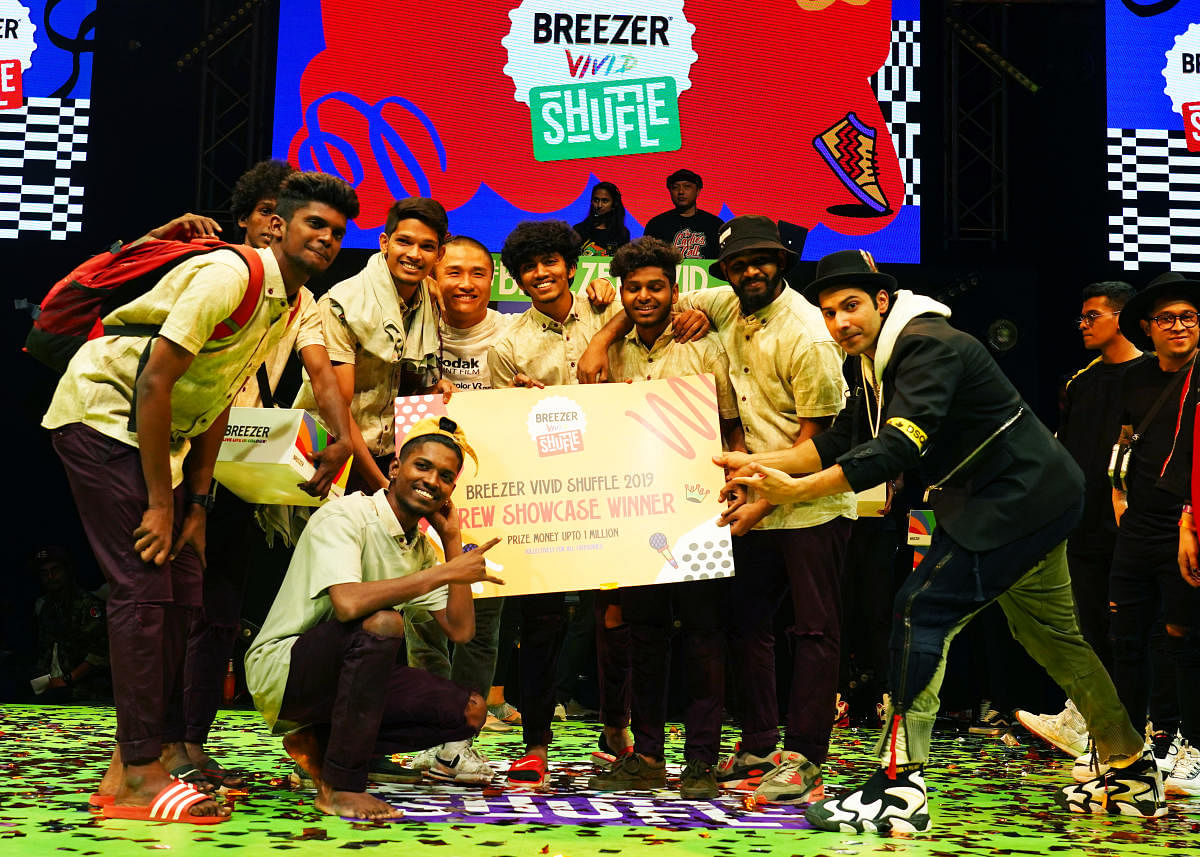 BFAB crew at the Breezer Vivid Shuffle after their win.