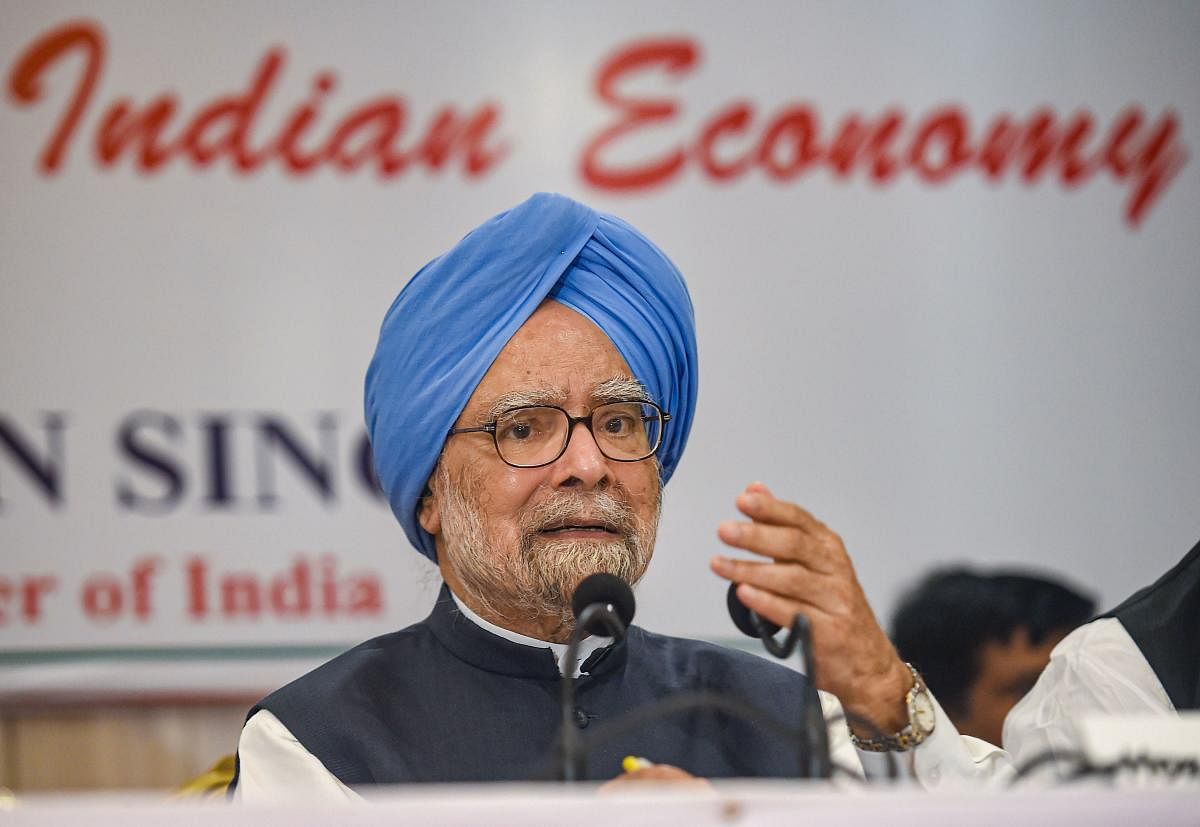 Congress senior leader and former prime minister Manmohan Singh. PTI Photo