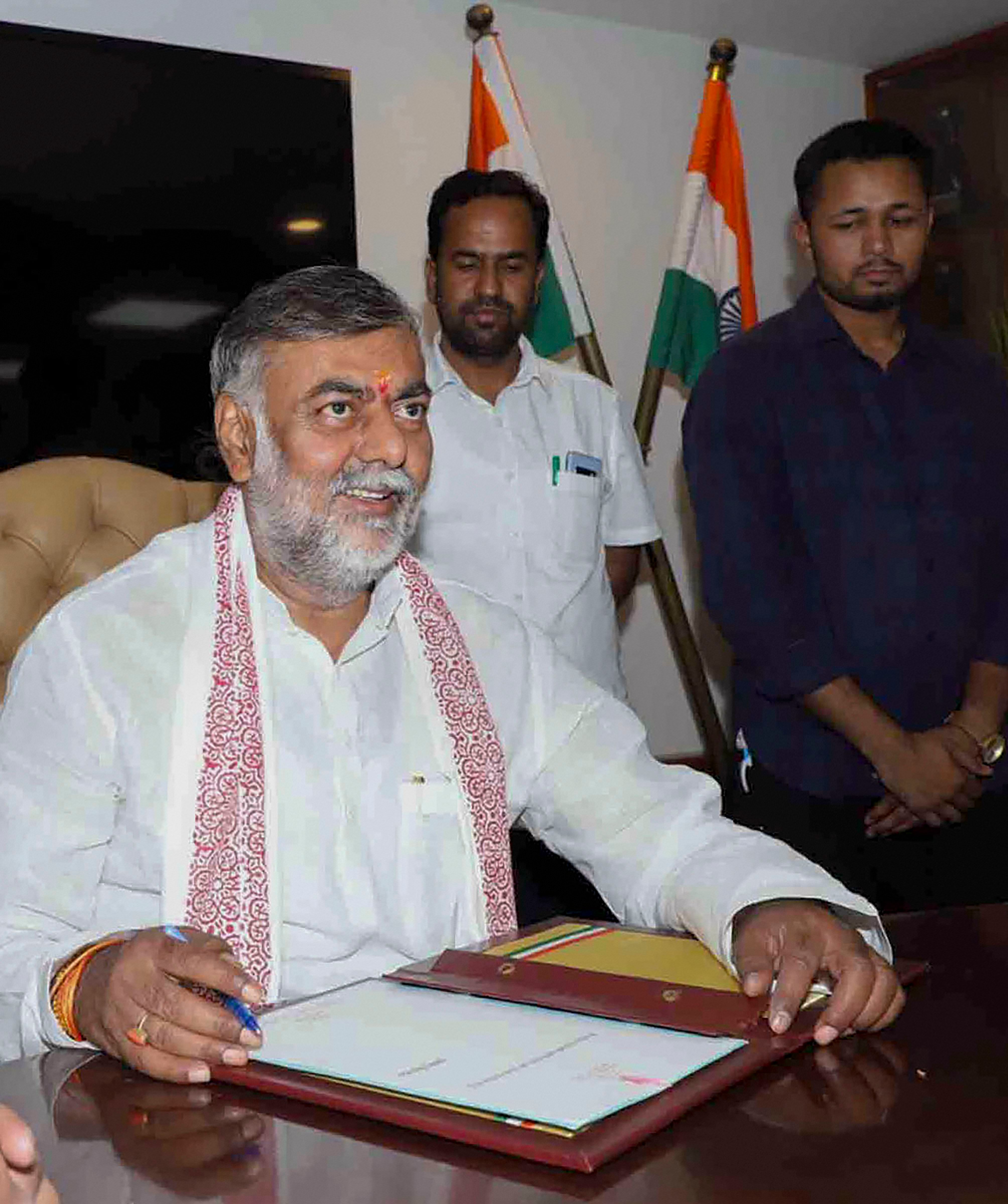 Union Minister of State (Independent Charge) for Tourism and Culture, Prahlad Singh Patel. (PTI Photo)