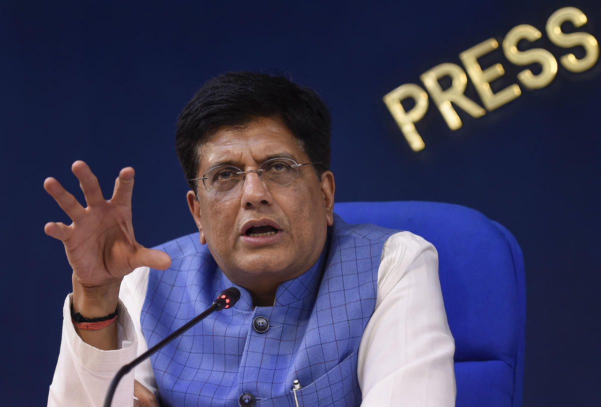 Union Railways Minister Piyush Goyal. PTI file photo