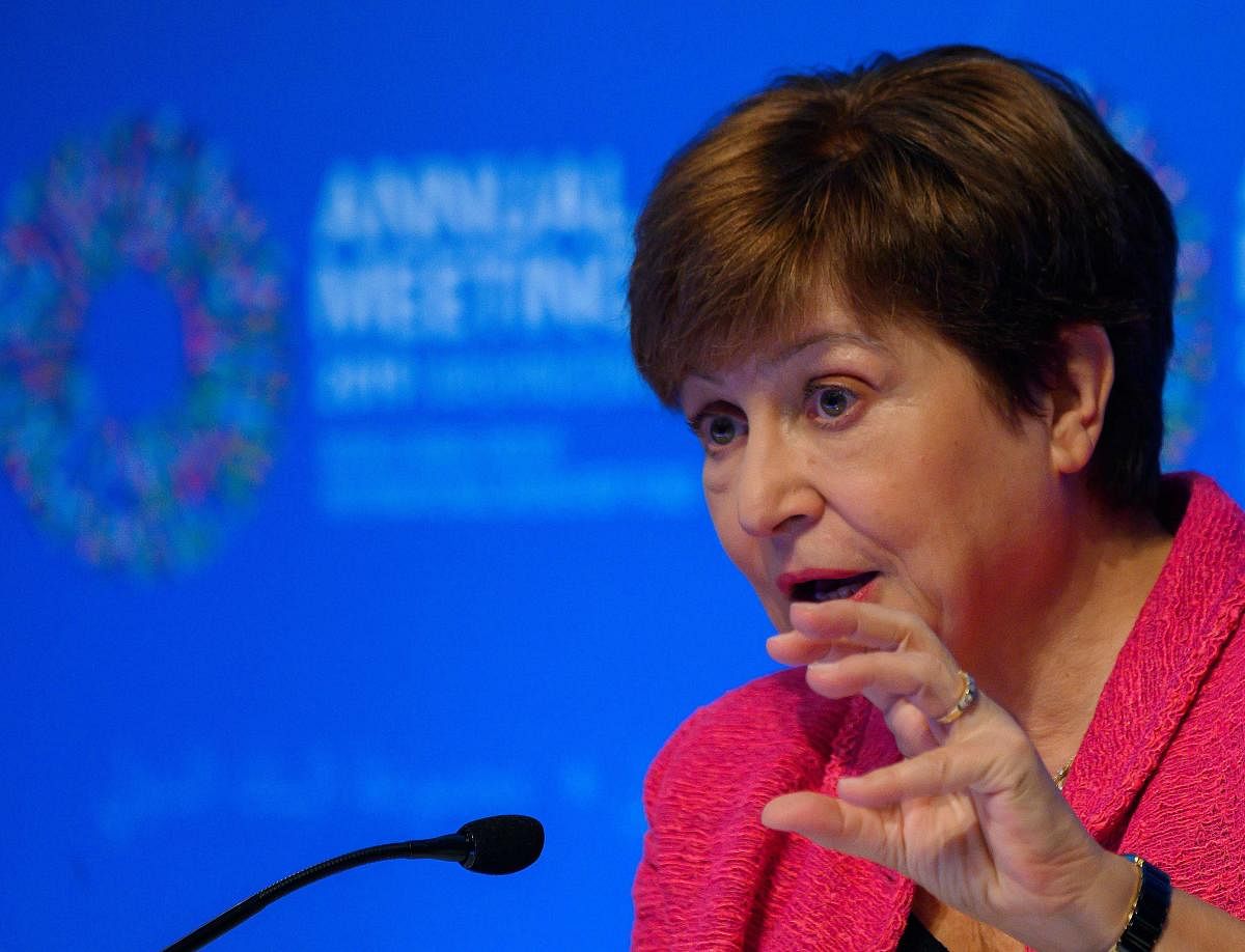 IMF Managing Director Kristalina Georgieva announced the decision at the IMF and World Bank fall meetings (AFP File Photo)