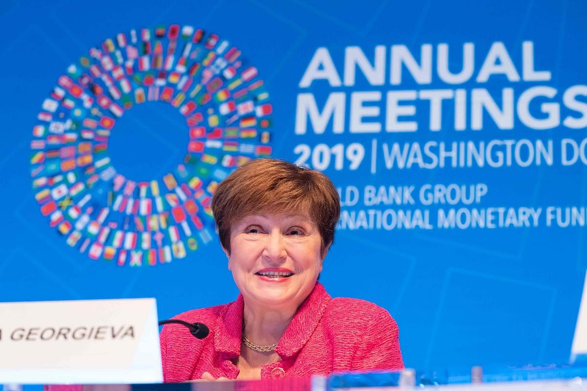 IMF, International Monetary Fund Managing Director Kristalina Georgieva (AFP Photo)