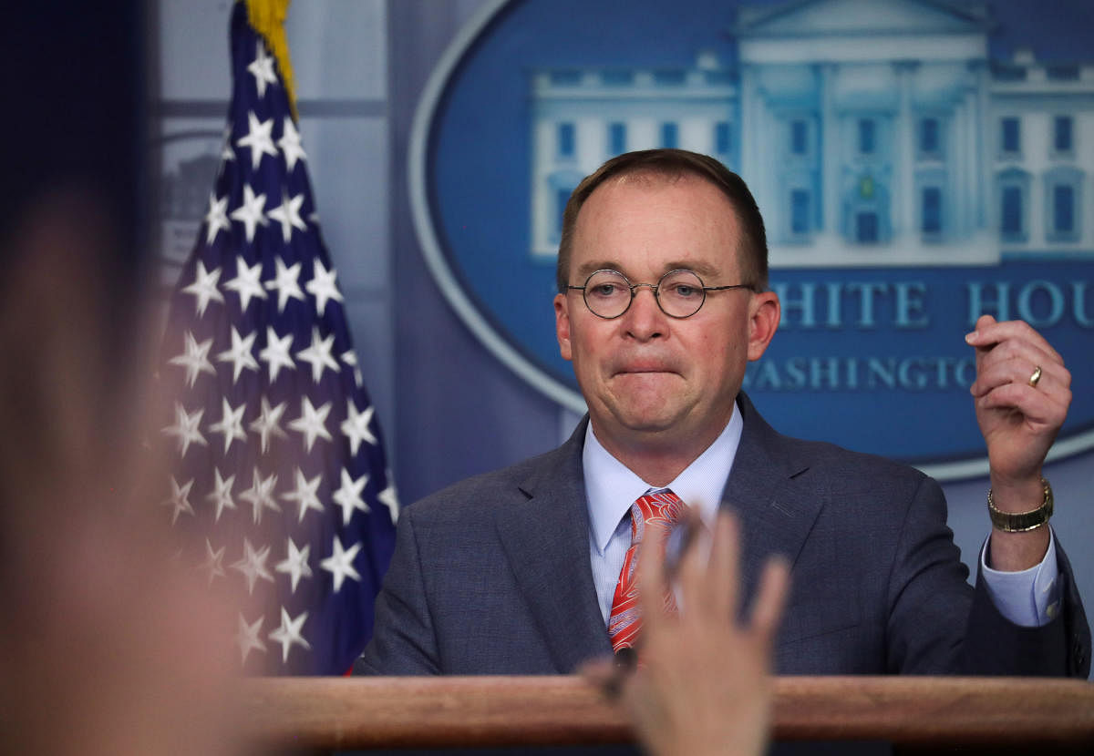 White House Chief of Staff Mick Mulvaney (Reuters Photo)