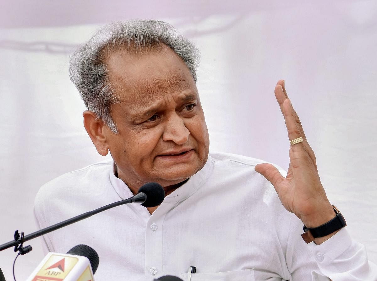 Rajasthan Chief Minister Ashok Gehlot. PTI Photo