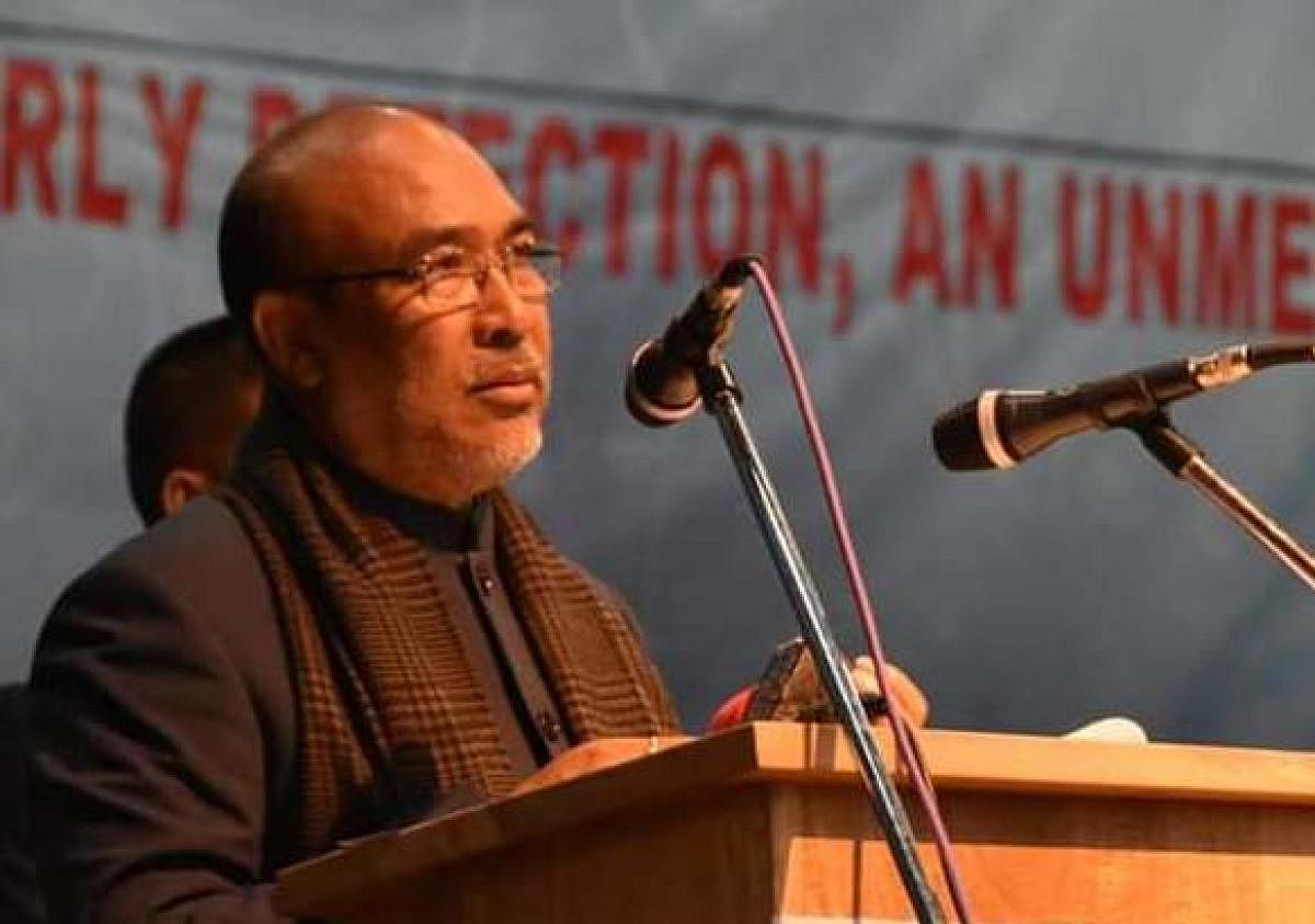 Manipur chief minister N Biren Singh