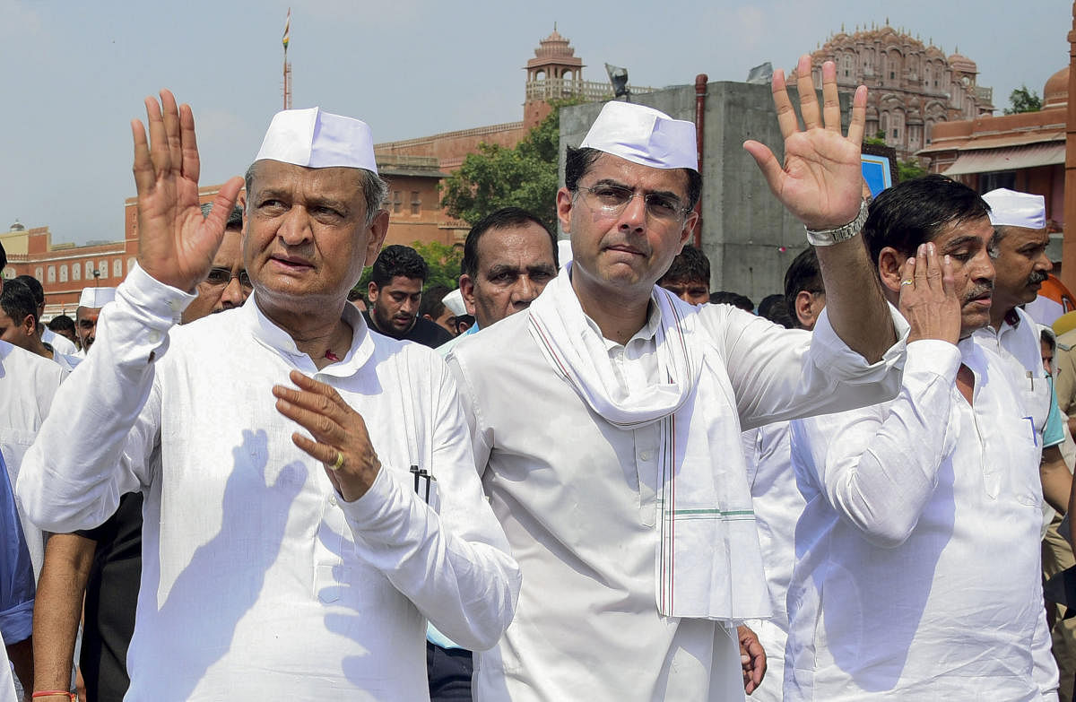 The bypolls are also crucial for Rajasthan Pradesh Congress Committee president and Deputy Chief Minister Sachin Pilot. Pilot has exuded confidence that the party will win both the seats. (PTI File Photo)