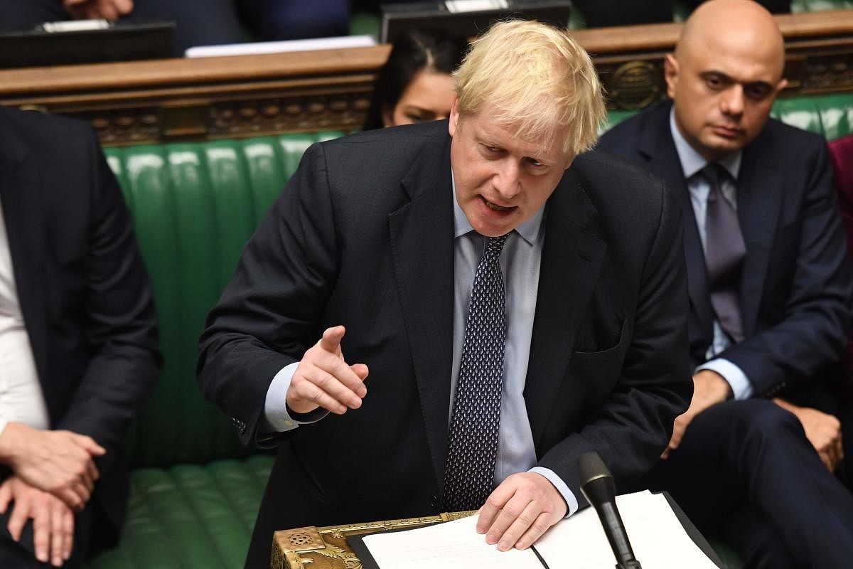 Unless Johnson has approved a deal by the end of Saturday, he is obliged by law to ask the EU for a Brexit delay until the end of January 2020. AFP/UK Parliament