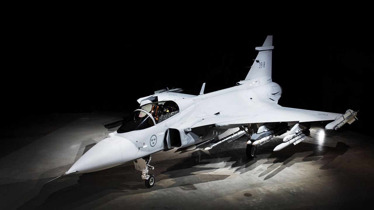 The single-engined JAS 39 Gripen E was one of six contenders for the Medium Multi-Role Combat Aircraft (MMRCA) tender, but following the scrapping of that tender, Saab was presented with an informal request for information (RFI) by the Indian Force in April 2018. Photo/Saab