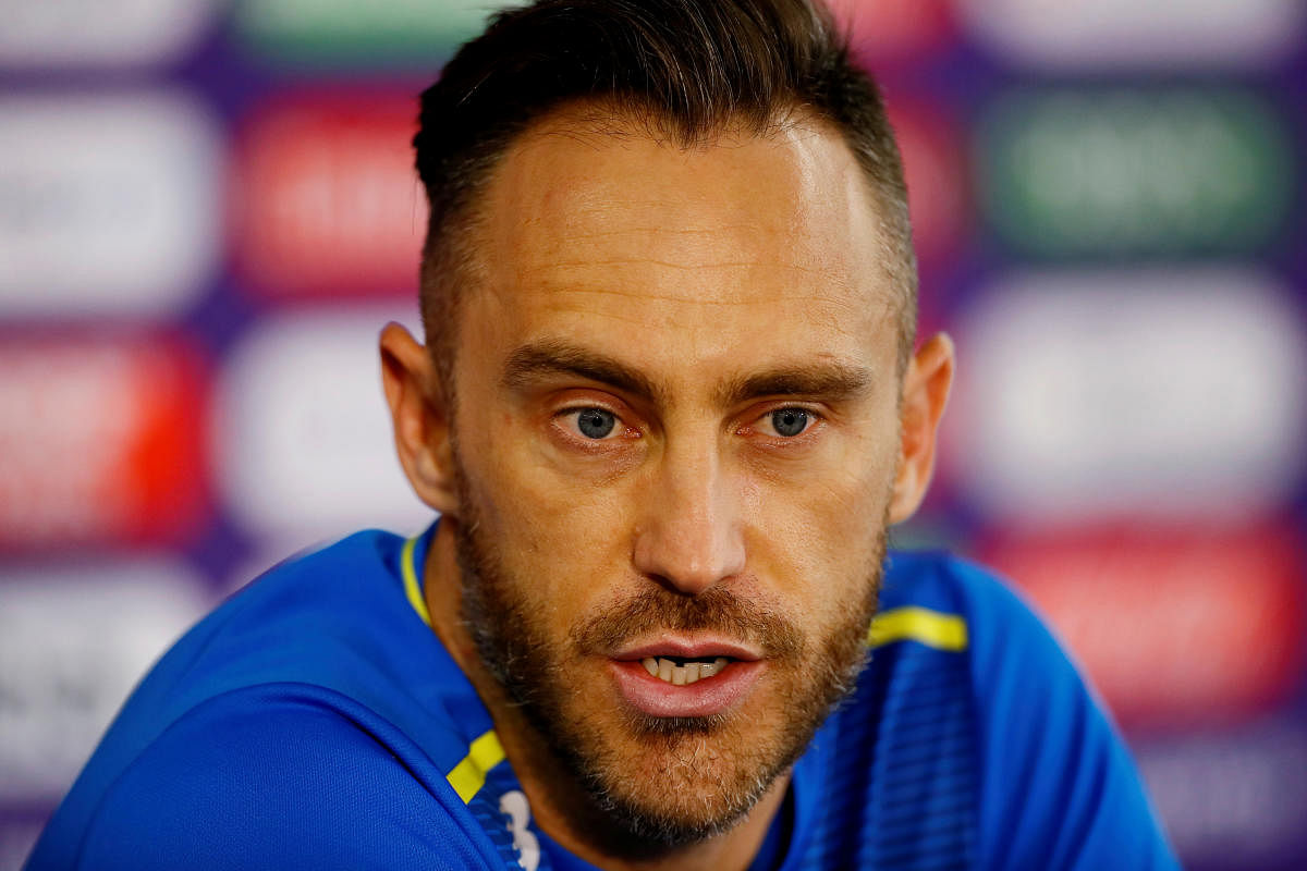 South Africa Test captain Faf du Plessis. Reuters photo