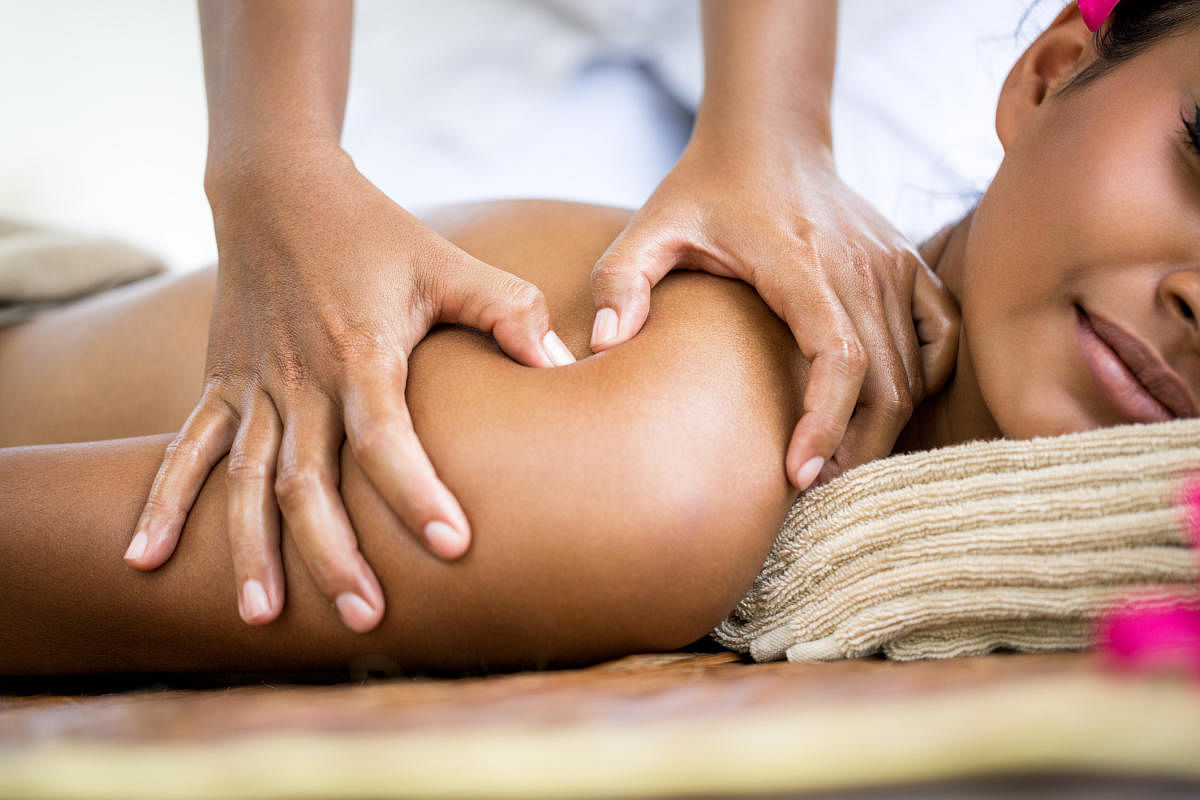 An 'intense muscle release' massage is a deep-tissue treatment.