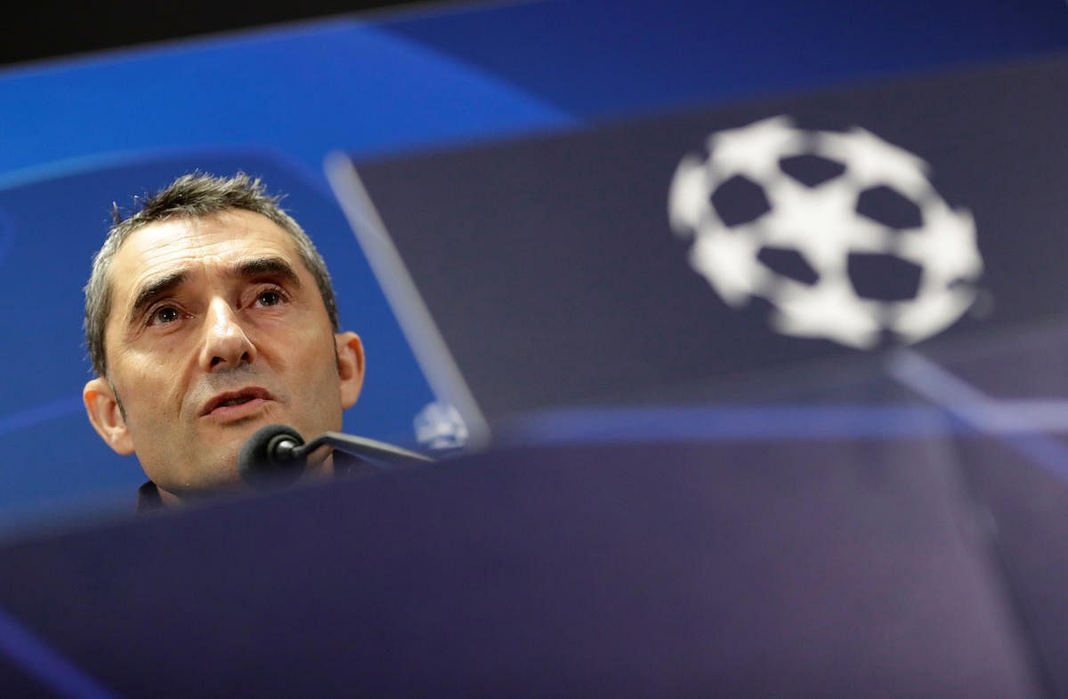 Barcelona coach Ernesto Valverde (Reuters Photo)