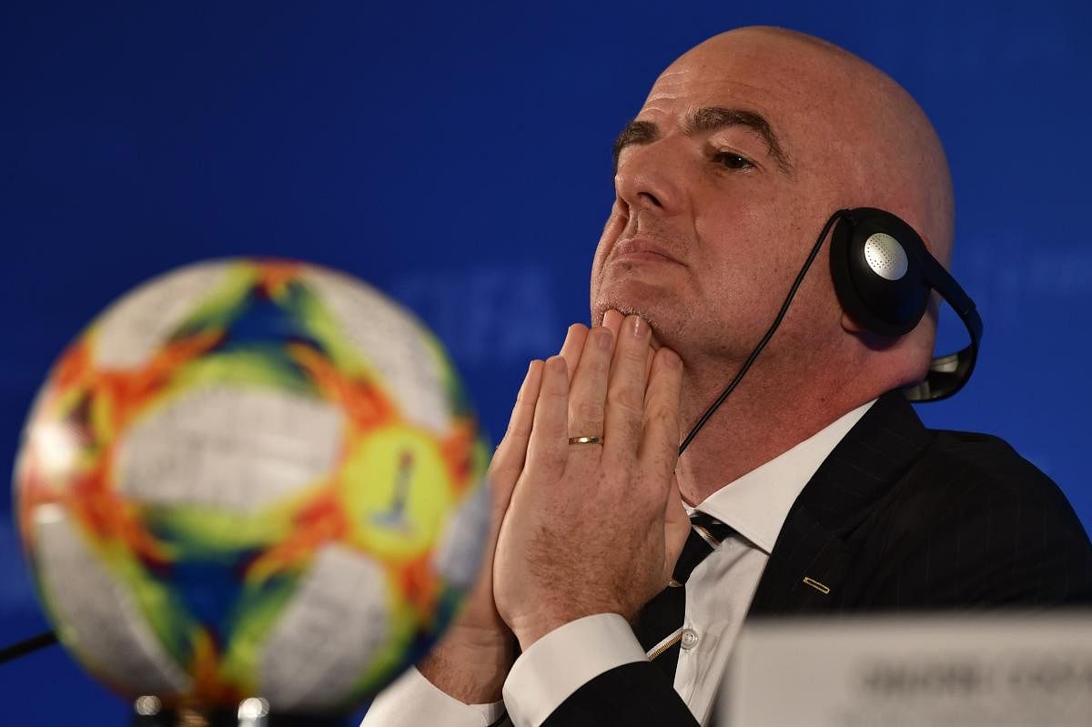FIFA has awarded the inaugural edition of its expanded 24-team Club World Cup to China, the association's president Gianni Infantino said October 24 in what he called a "historic decision". (Photo by HECTOR RETAMAL / AFP)