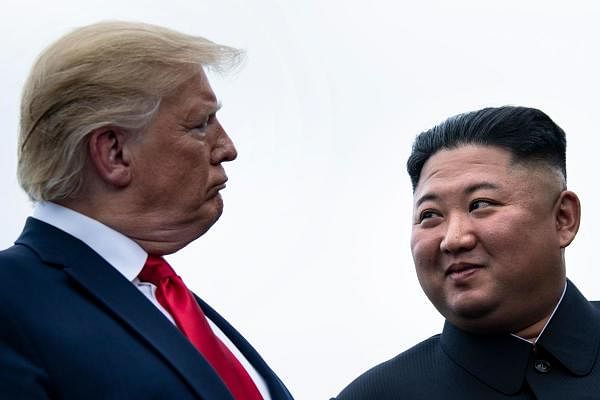 US President Donald Trump and North Korea's leader Kim Jong-un. (AFP photo)