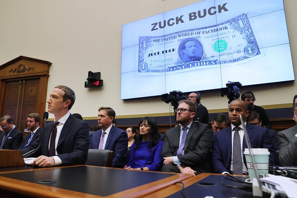 Facebook co-founder and CEO Mark Zuckerberg (L) testifies before the House Financial Services Committee in the Rayburn House Office Building on Capitol Hill October 23, 2019 in Washington (Chip Somodevilla/Getty Images/AFP)