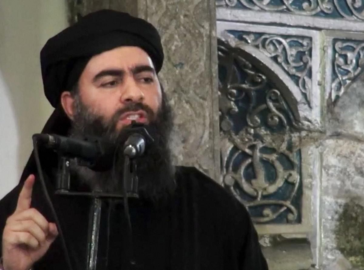 File photo of Abu Bakr al-Baghdadi. AP/PTI Photo