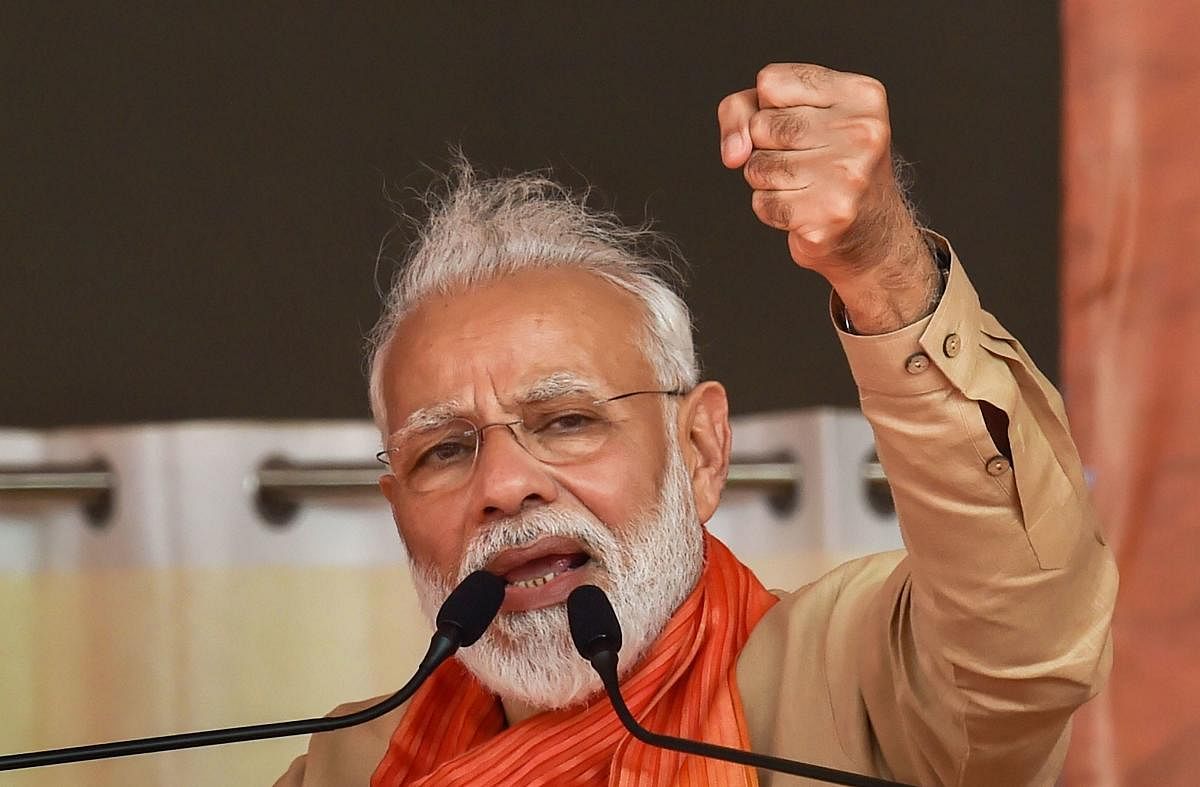 Political parties and the civil society played a mature role in uniting people when efforts were made to create fissures ahead of the 2010 Allahabad High Court ruling on the disputed land in Ayodhya, said Modi in his monthly Mann Ki Baat. Photo/PTI