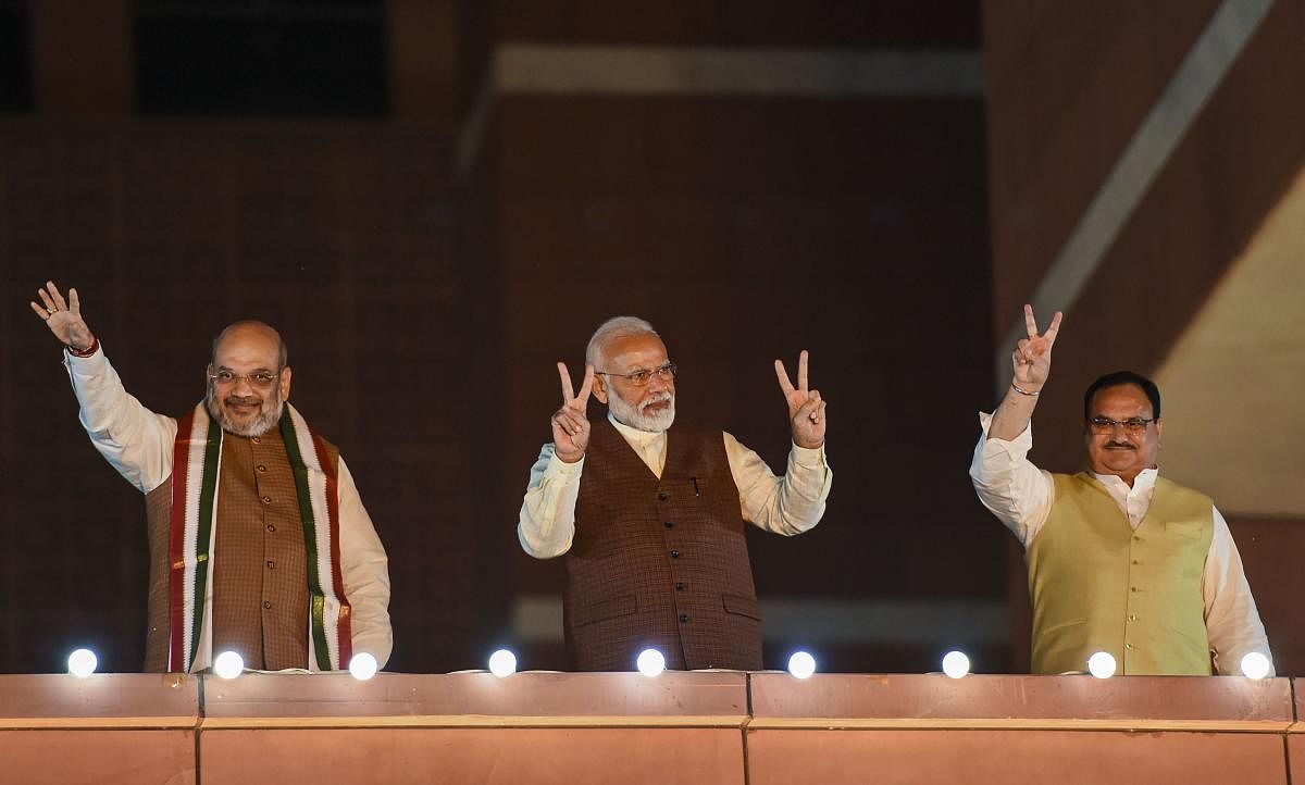 There is reason for the Opposition to celebrate the temporary halt in the BJP juggernaut, but the figures show little ground for them to become ecstatic. Photo/PTI
