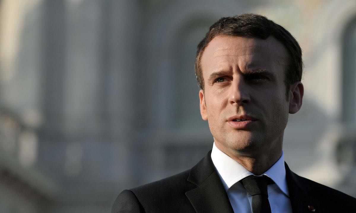 French President Emmanuel Macron. AFP Photo