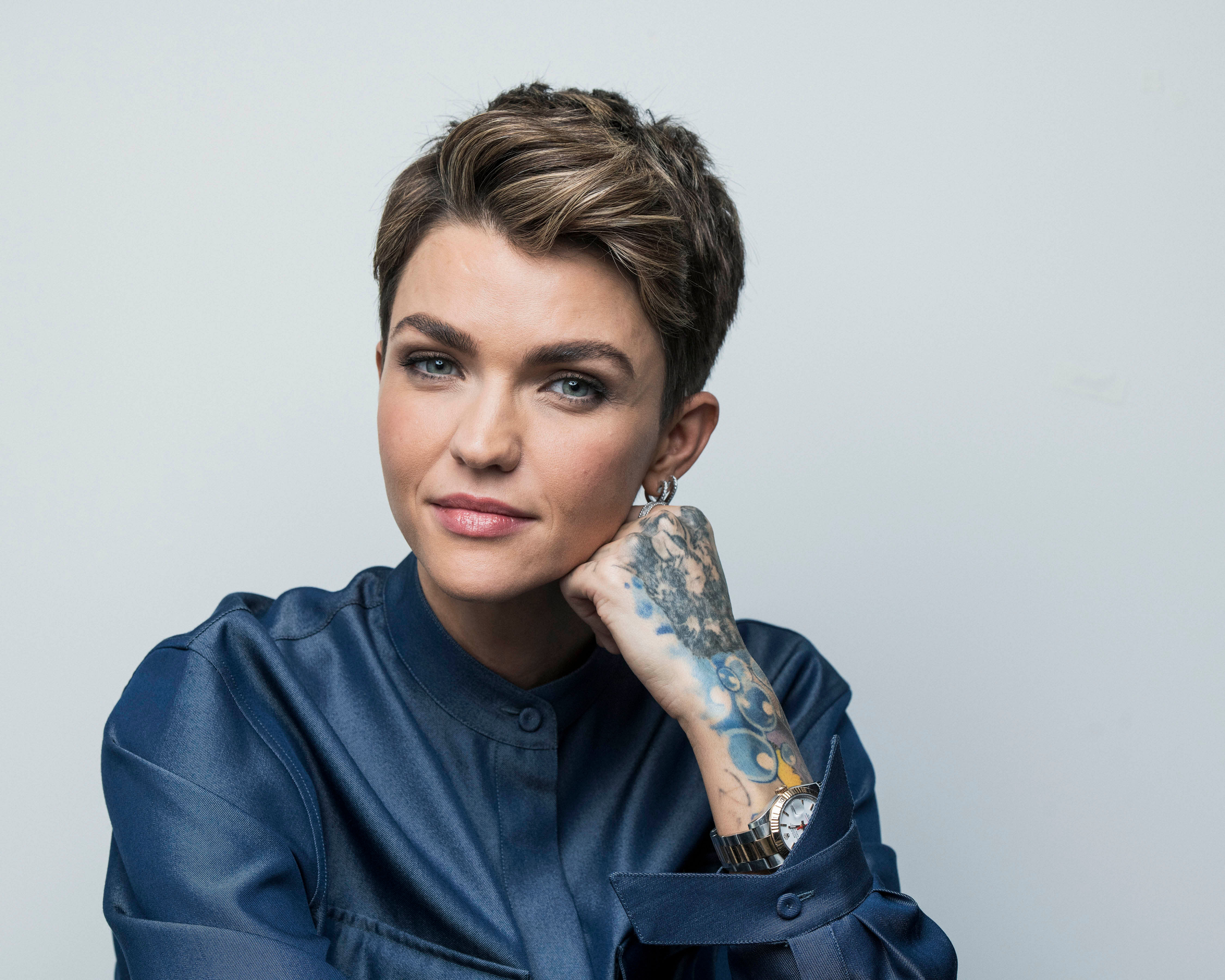 Ruby Rose posing for a portrait in New York to promote her CW series "Batwoman," (PTI Photo)