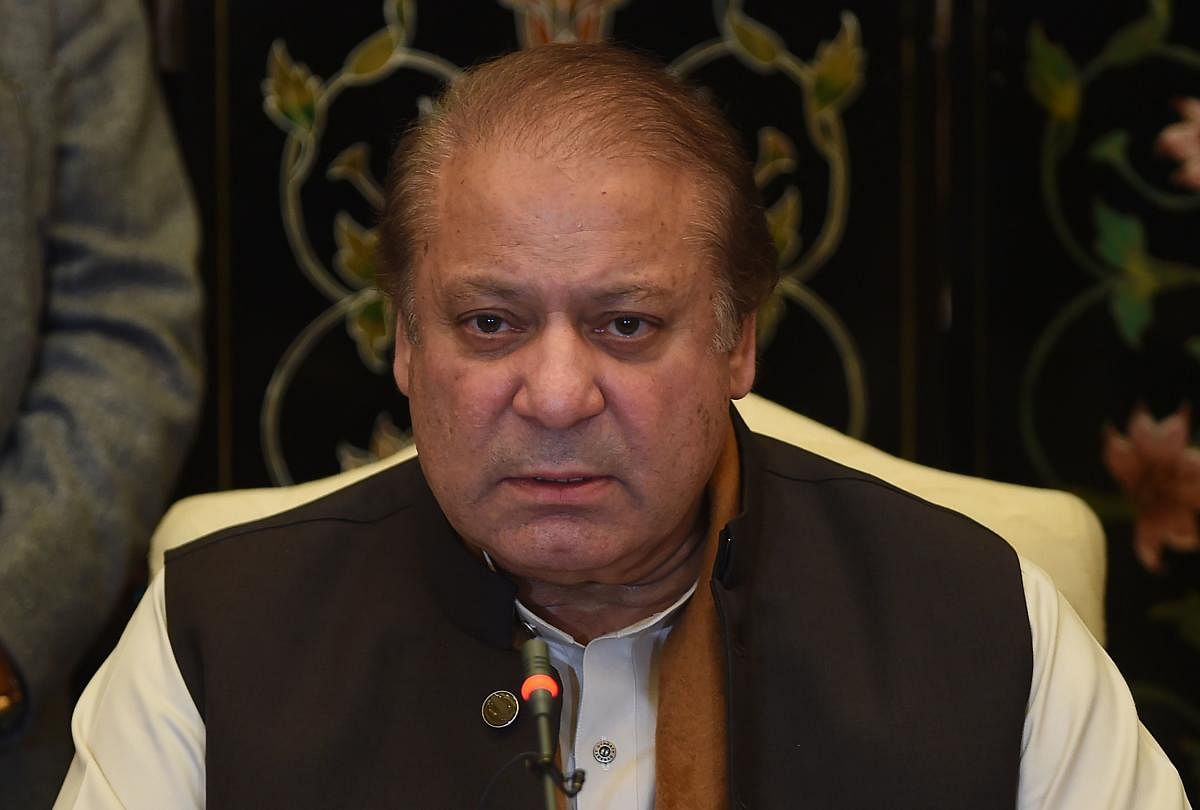 Former Pakistani prime minister Nawaz Sharif (Photo by AFP)