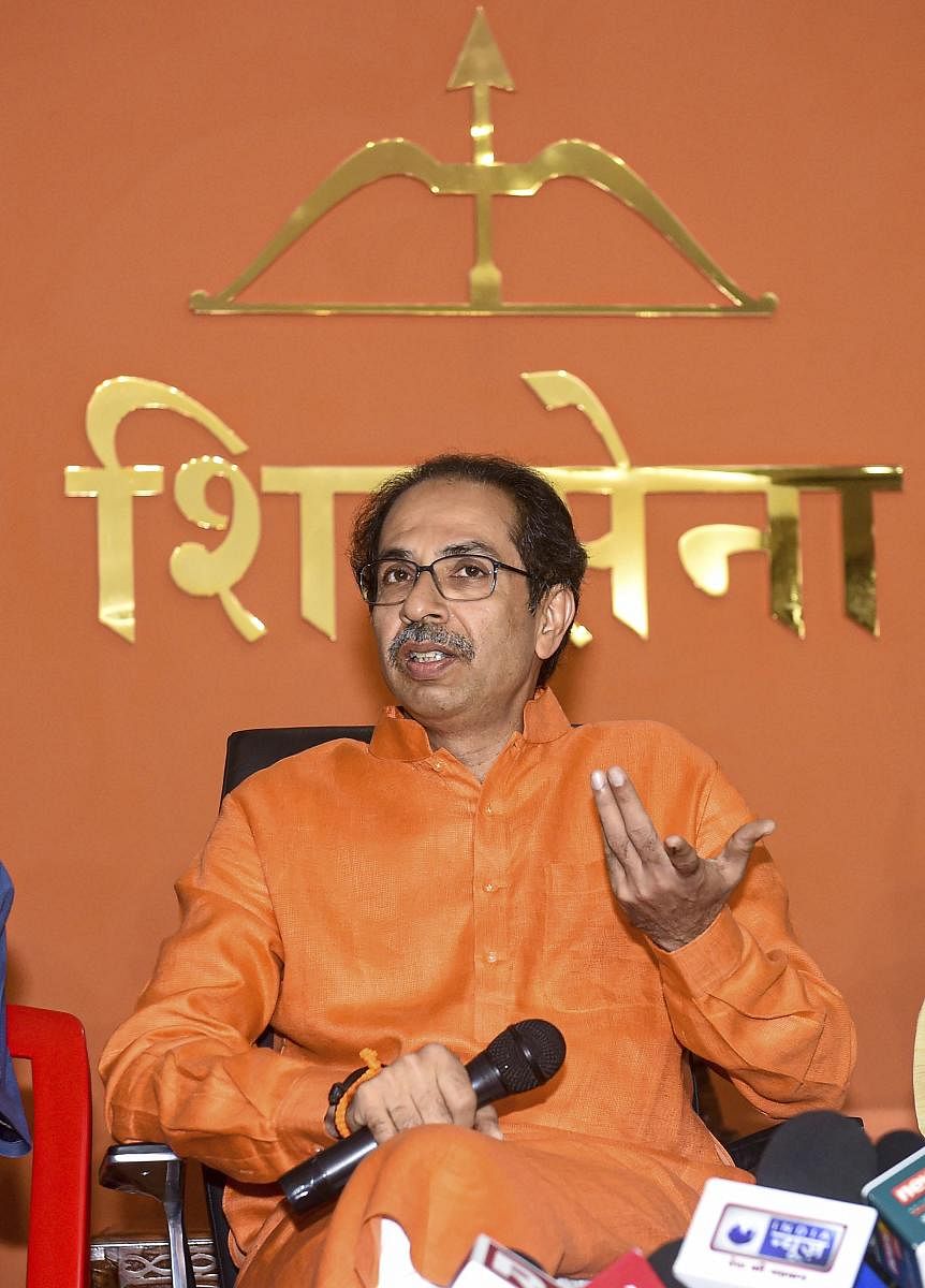 Thackeray, sources said, also stressed that he intended to get a larger share of power in the alliance government compared to the 2014 arrangement. Photo/PTI