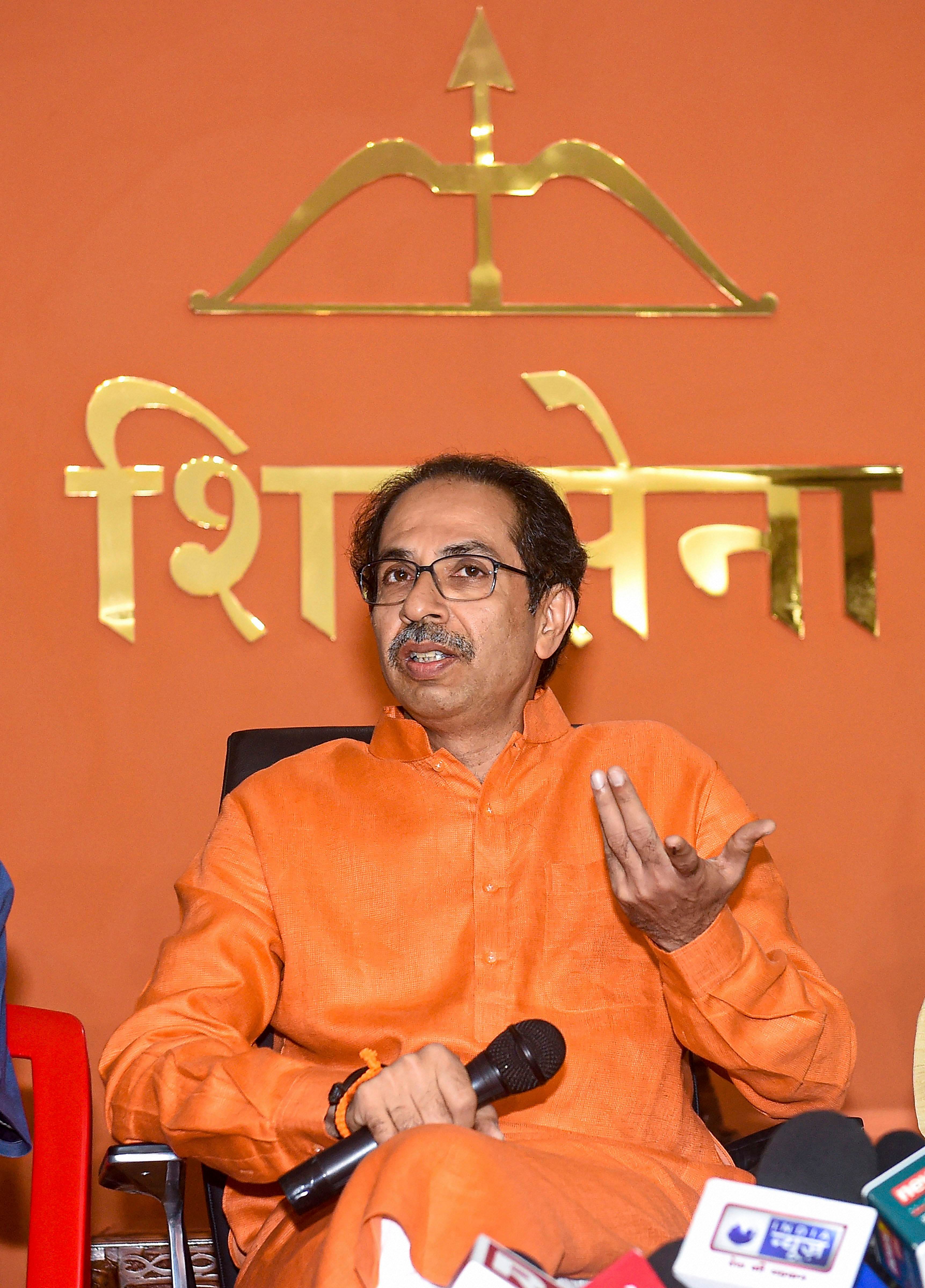 Shiv Sena chief Uddhav Thackeray. (PTI Photo)