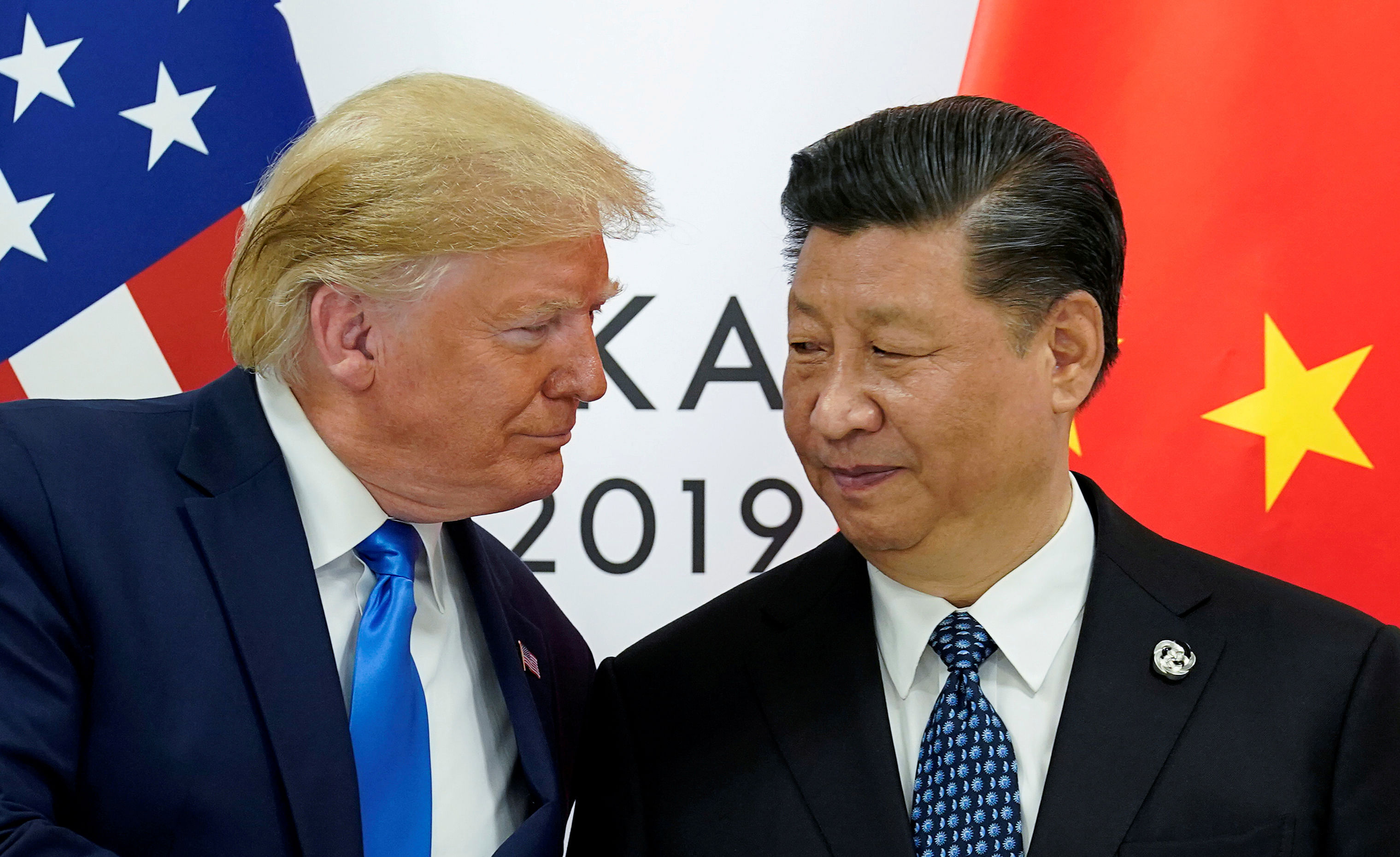 US President Donald Trump meets with China's President Xi Jinping. (Reuters Photo)