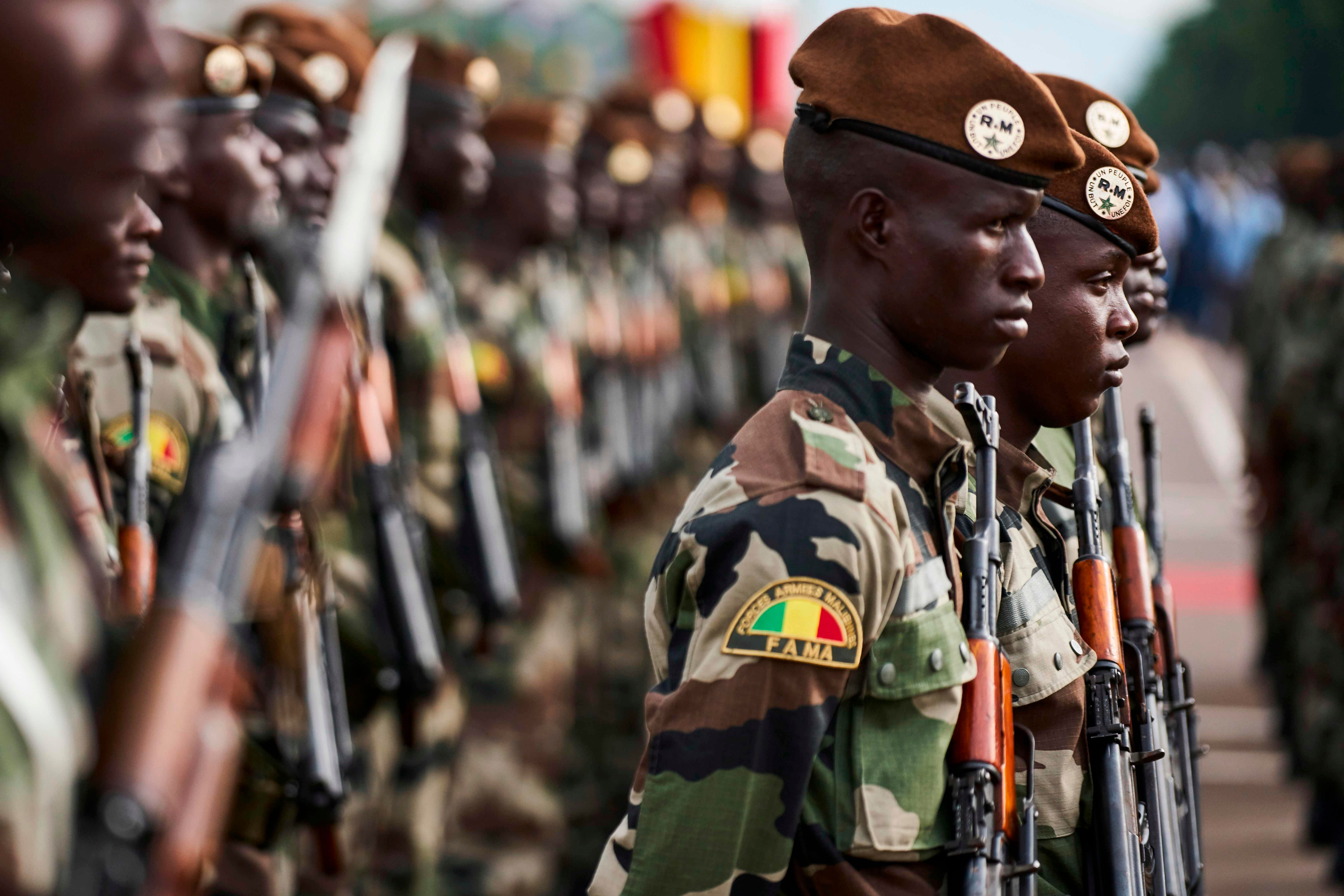 Fifty-three soldiers were killed on November 1, 2019, in a "terrorist attack" on a Mali military post in the northeast of the country. (AFP Photo)