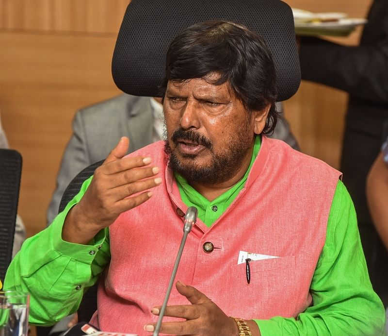 Ramdas Athawale, Union Minister of State for Social Justice and Empowerment. (DH Photo)