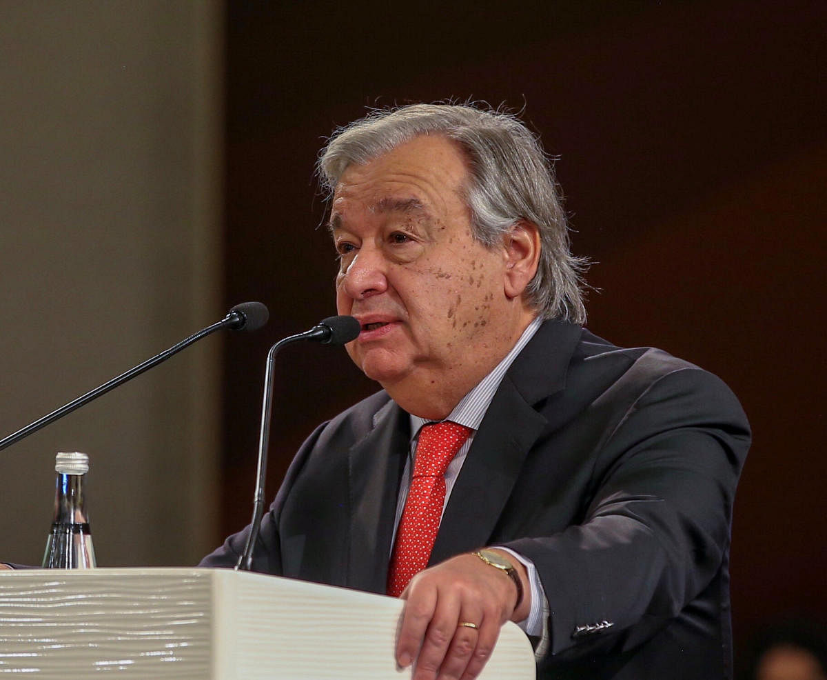 U.N. Secretary General Antonio Guterres (Photo by Reuters)