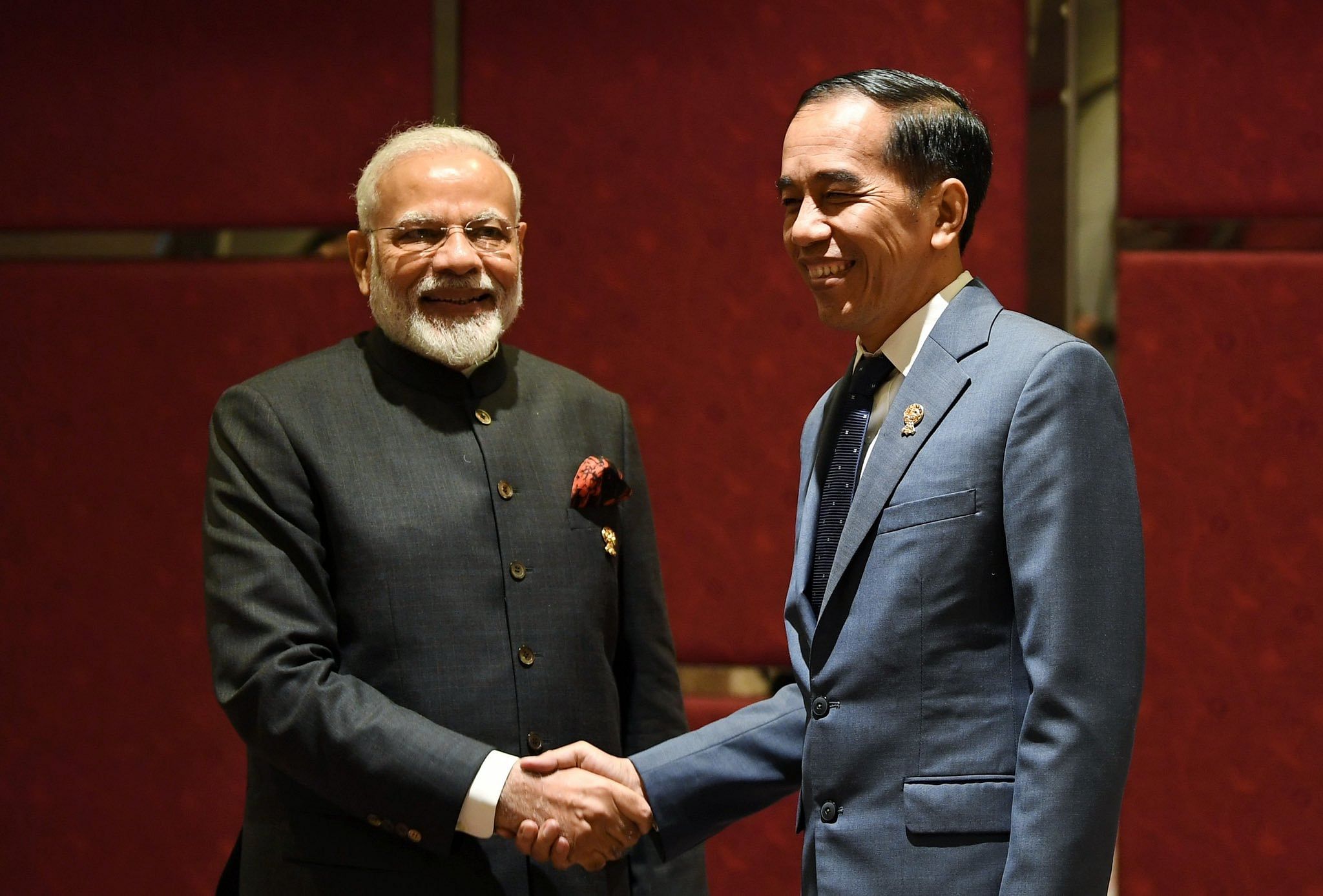 Noting that India and Indonesia are close maritime neighbours, both leaders reiterated their commitment to work together for peace, security, and prosperity in the Indo-Pacific region. Photo/Twitter (@narendramodi)